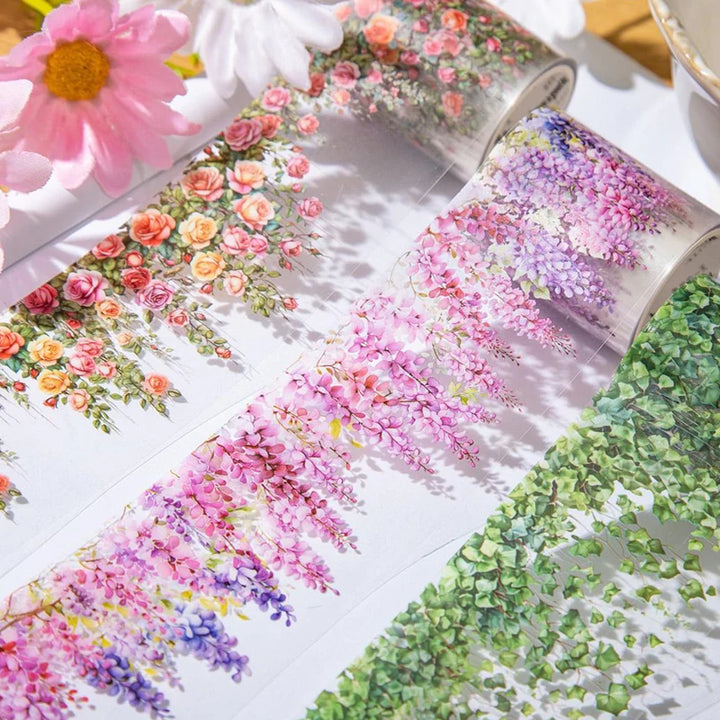 Mr. Paper, 200cm/roll, Flower, Branch, Leaf, Vine Theme Tape, Scrapbook, Photo Frame, Diary, Decorative Sticker Tape