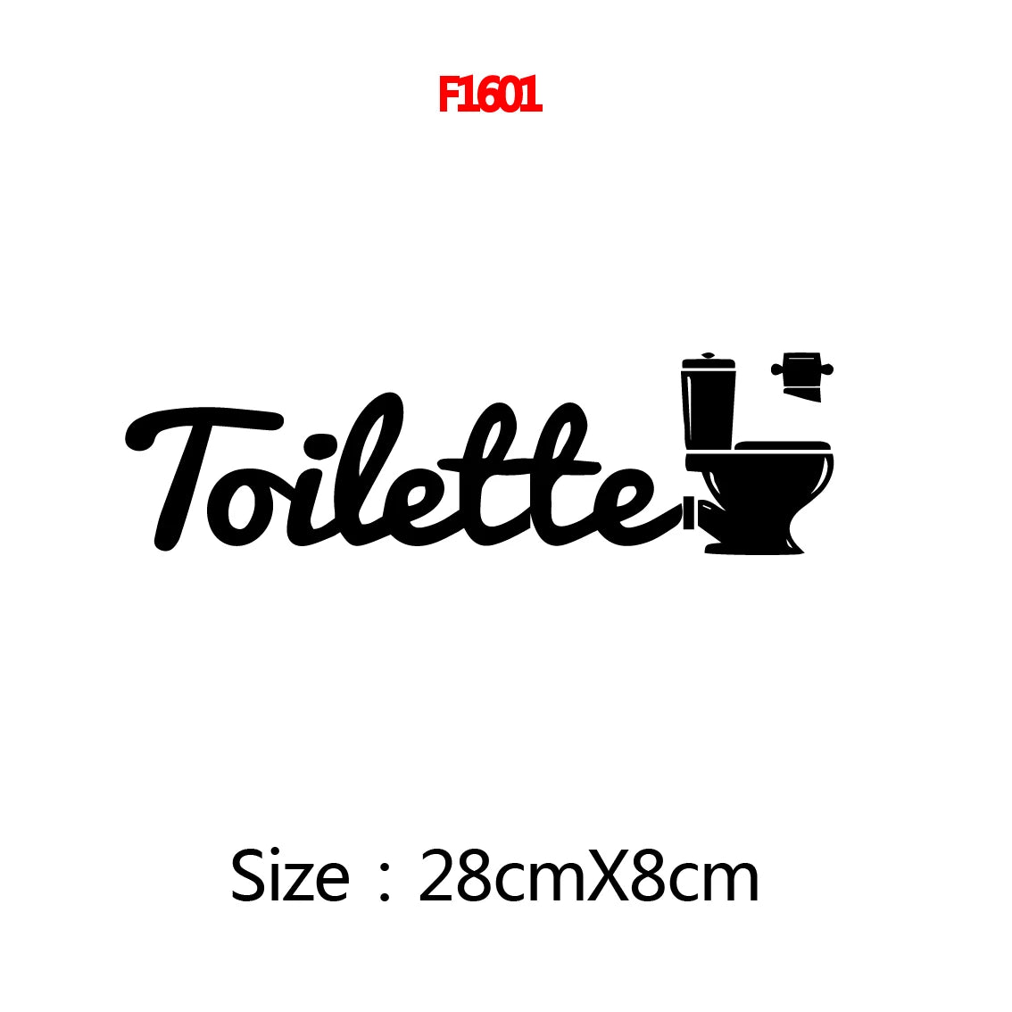 New word Wall Sticker Diy Wallpaper For bathroom WC Door Decor Vinyl Art Decal For Bedroom Wall Art Stickers