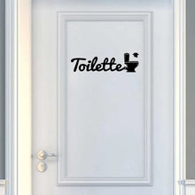 New word Wall Sticker Diy Wallpaper For bathroom WC Door Decor Vinyl Art Decal For Bedroom Wall Art Stickers