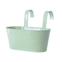 Metal Iron Flower Wall Hanging Flower Plants Pot Hook Bucket Tin Garden Planter Pots Balcony Hanging Succulent Basket
