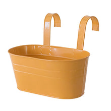 Metal Iron Flower Wall Hanging Flower Plants Pot Hook Bucket Tin Garden Planter Pots Balcony Hanging Succulent Basket