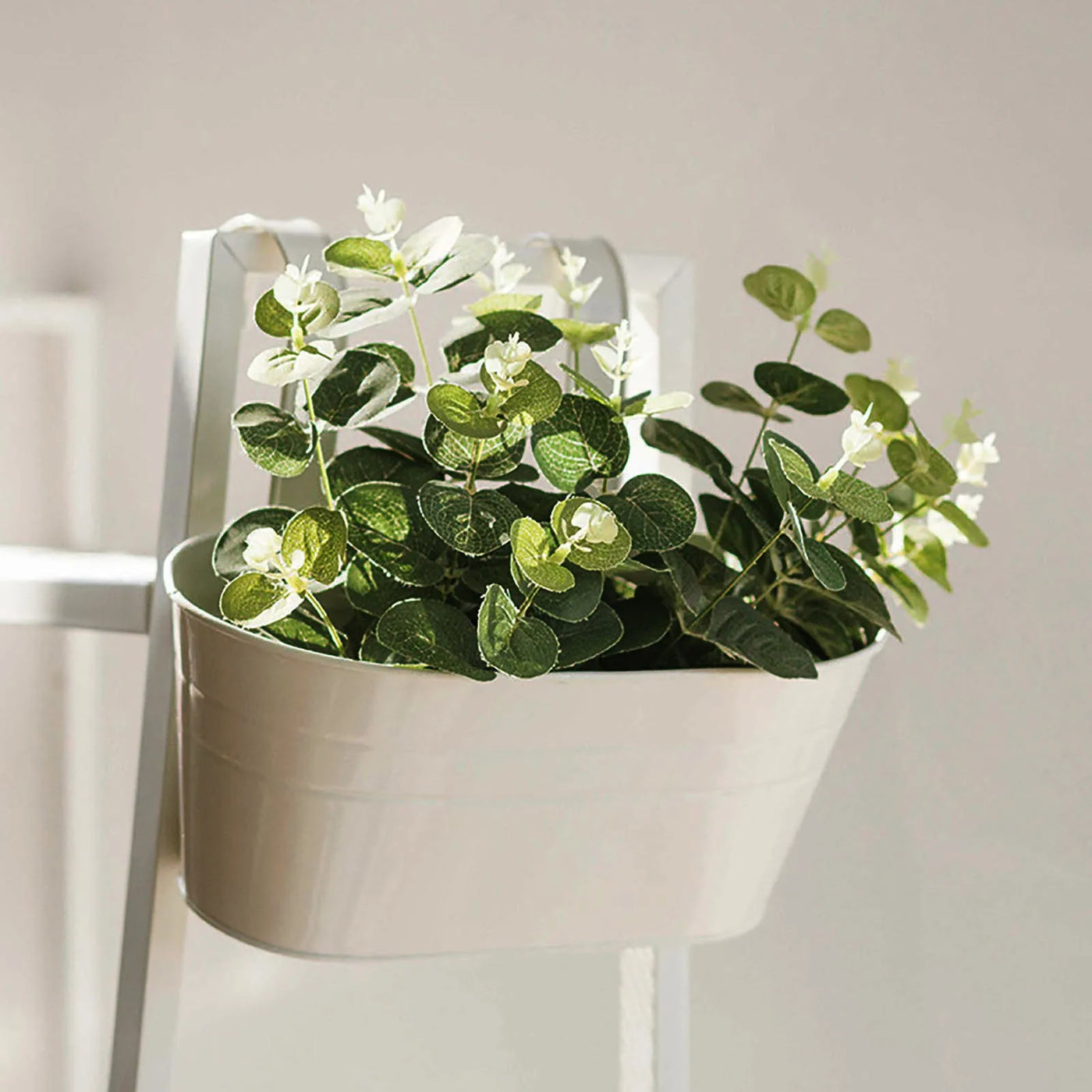 Metal Iron Flower Wall Hanging Flower Plants Pot Hook Bucket Tin Garden Planter Pots Balcony Hanging Succulent Basket