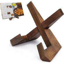 Wooden Recipe Book Stand CD Record Plate Display Shelf Tabletop Photo Frame Ipad Rack Table Easel Cookbook Holder For Kitchen