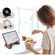 Wooden Recipe Book Stand CD Record Plate Display Shelf Tabletop Photo Frame Ipad Rack Table Easel Cookbook Holder For Kitchen